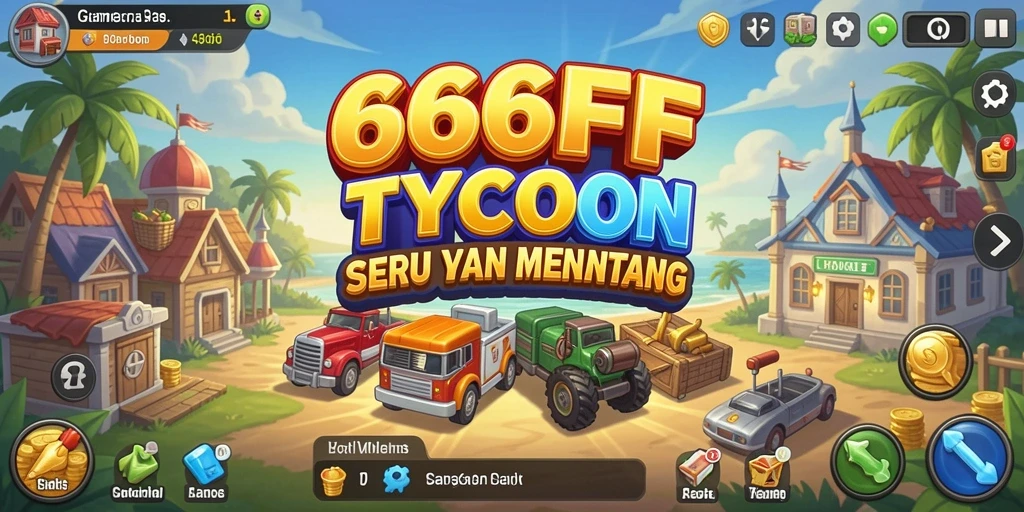 Tampilan gameplay 666FF dalam dunia Tycoon yang dinamis.