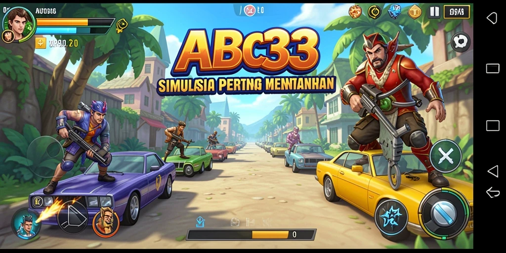 Tangkapan layar menampilkan gameplay interaktif yang mendebarkan dalam ABC33.
