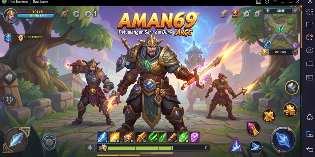 Gameplay seru dan menantang di AMAN69 dengan berbagai petualangan.