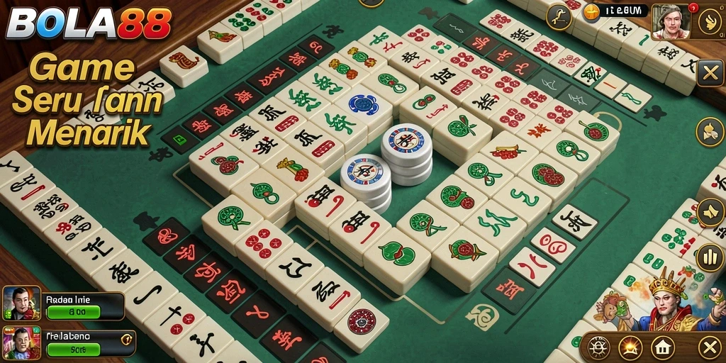 Screenshot BOLA88 yang menunjukkan keseruan gameplay Mahjong.