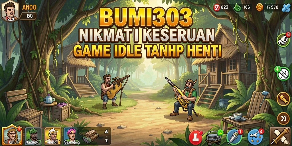 Gameplay BUMI303 yang seru dan menyenangkan dalam genre Idle.