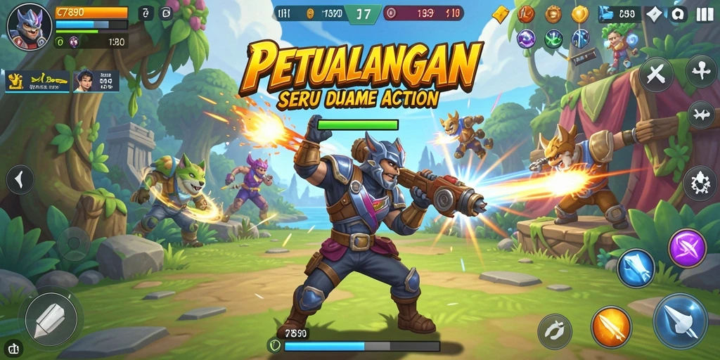 Screenshot C7890 menampilkan karakter dalam aksi seru.