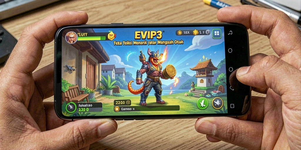 Tangkapan layar gameplay <strong>EVIP3</strong> menunjukkan teka-teki yang menantang.