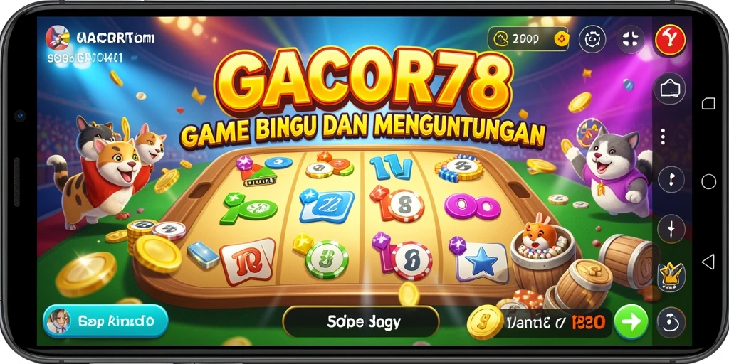 Tampilan gameplay menarik di GACOR78 dengan Bingo yang seru.