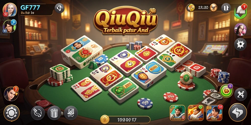 Tampilan gameplay QiuQiu yang menarik dan dinamis.