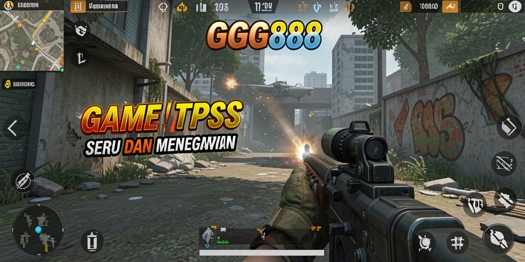 Screenshot gameplay menunjukkan aksi seru dalam GGG888.