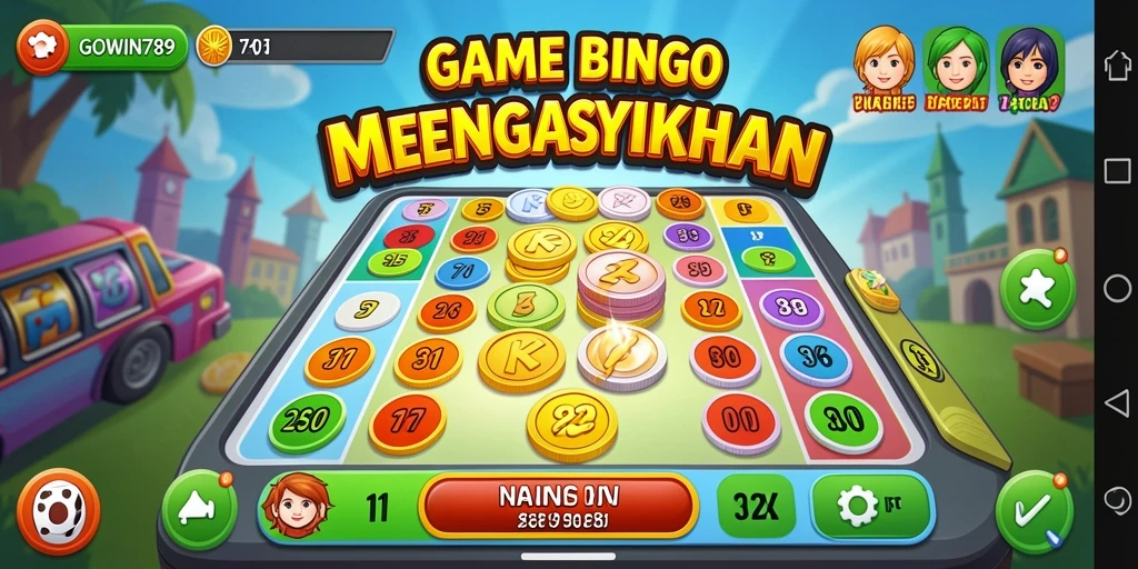 Tampilan seru gameplay Bingo di GOWIN789 dengan interaksi pemain.