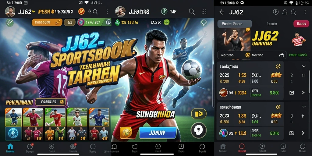Tampilan gameplay menarik dari aplikasi Sportsbook JJ62.