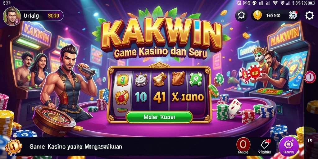Tampilan gameplay KAKWIN yang memukau dan mendebarkan.