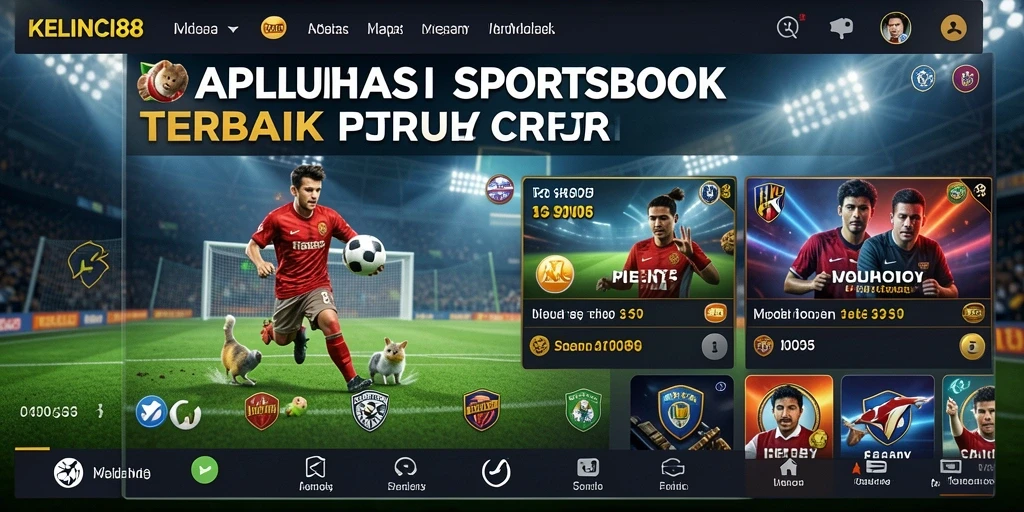 Tampilan menarik dari aplikasi KELINCI88 saat bertaruh pada olahraga.