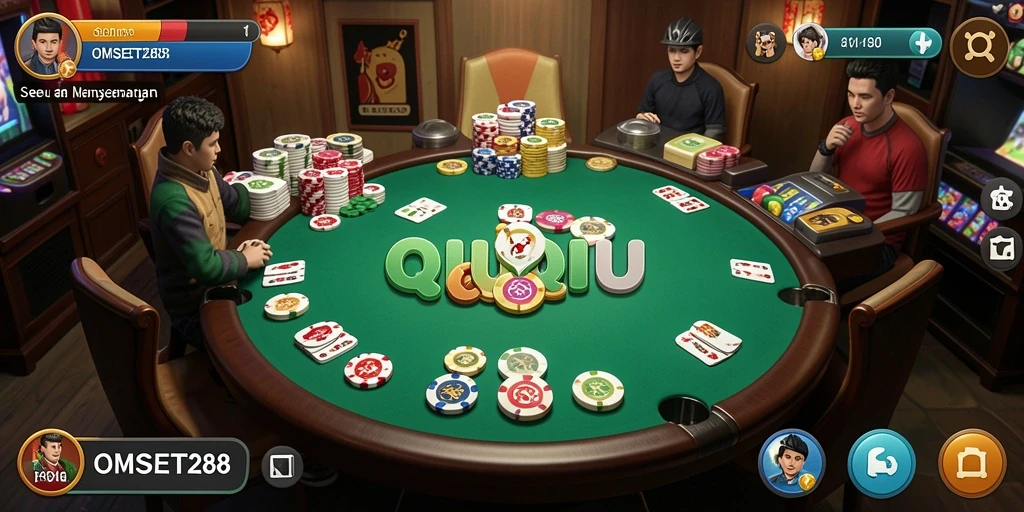 Screenshot gameplay QiuQiu dari OMSET288 yang penuh aksi.