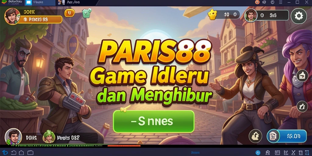 Screenshot PARIS88 menunjukkan gameplay santai dan menarik.