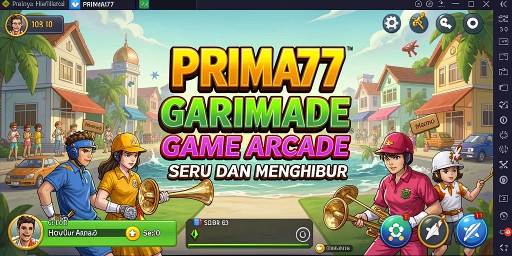 Tampilan gameplay seru PRIMA77 dengan grafis menakjubkan.