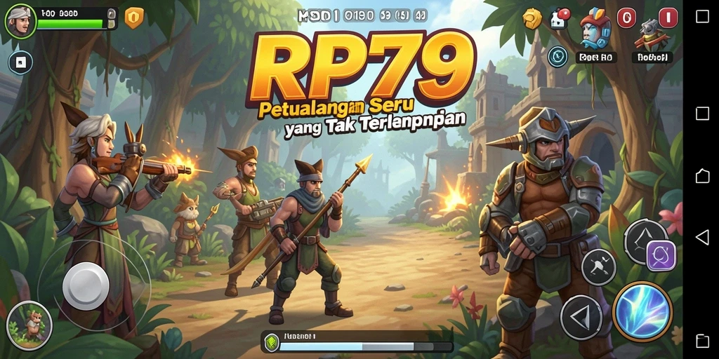 Tampilan gameplay menegangkan di dunia petualangan RP79.