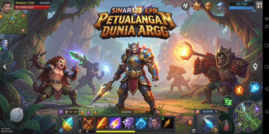 Tampilan gameplay ARPG SINAR123 yang memukau dan dinamis.