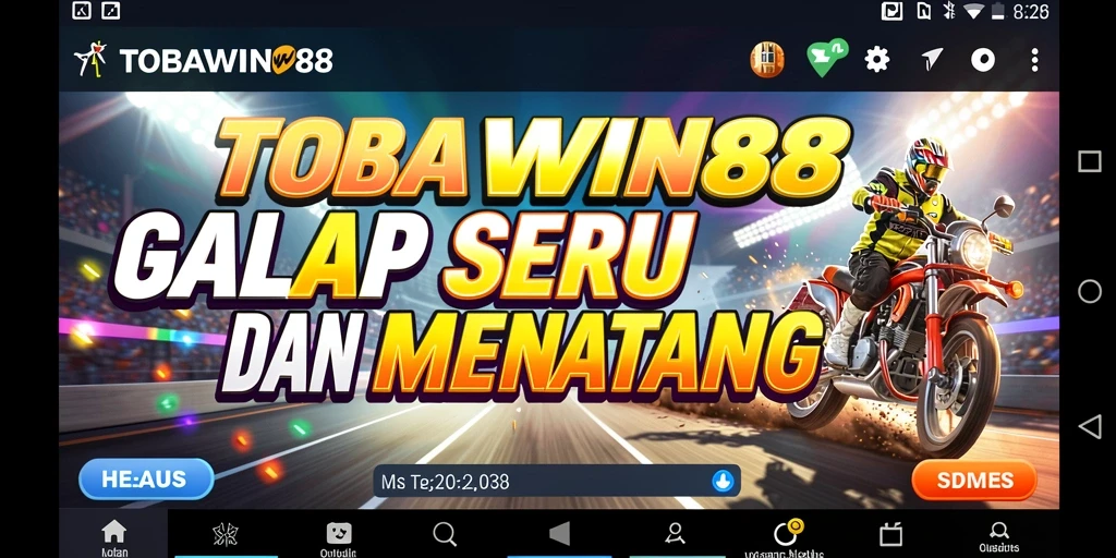 Tampilan gameplay balap seru di TOBAWIN88 dengan berbagai kendaraan.