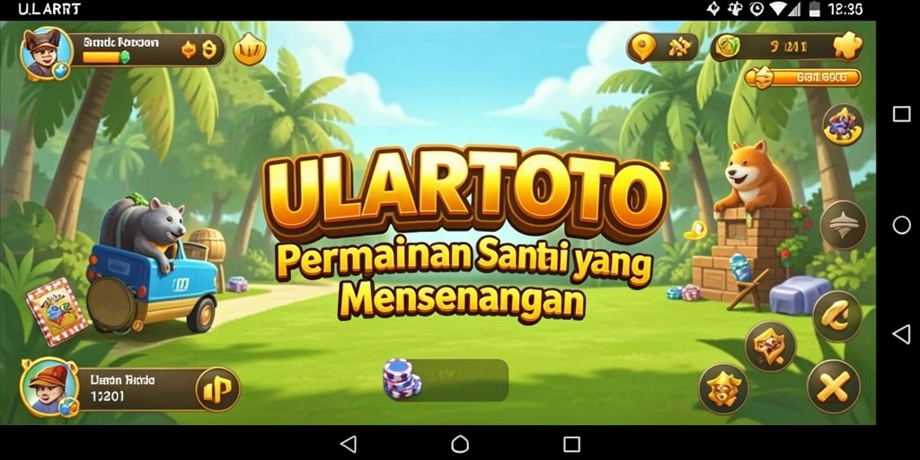 Tampilan menarik dari gameplay ULARTOTO yang menghibur.