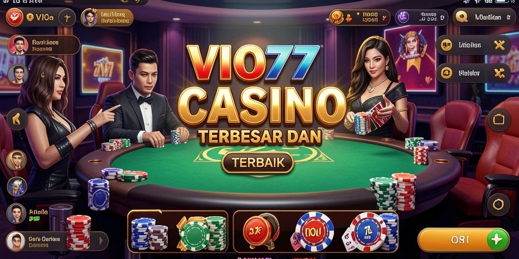 Gameplay Live Casino VIO77 dengan dealer profesional.